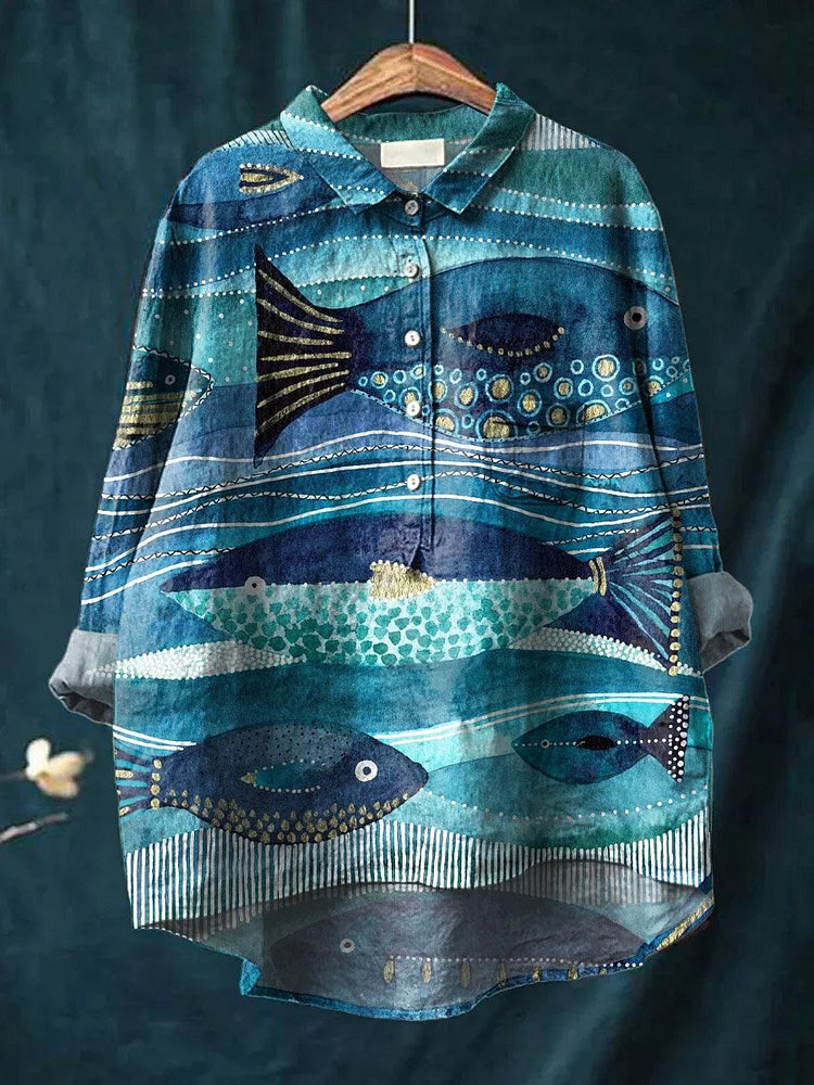 オーシャンアートシャツ
